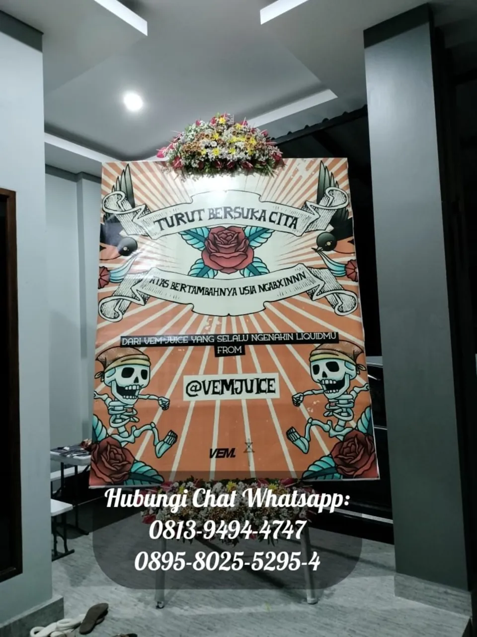 Papan Ulang Tahun Peach