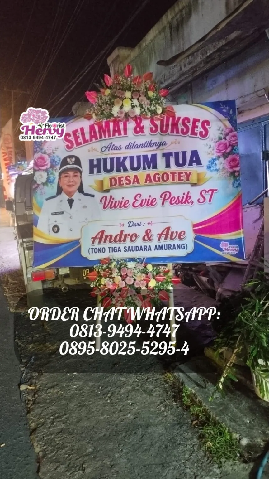 Papan Selamat Pelantikan Pink Biru