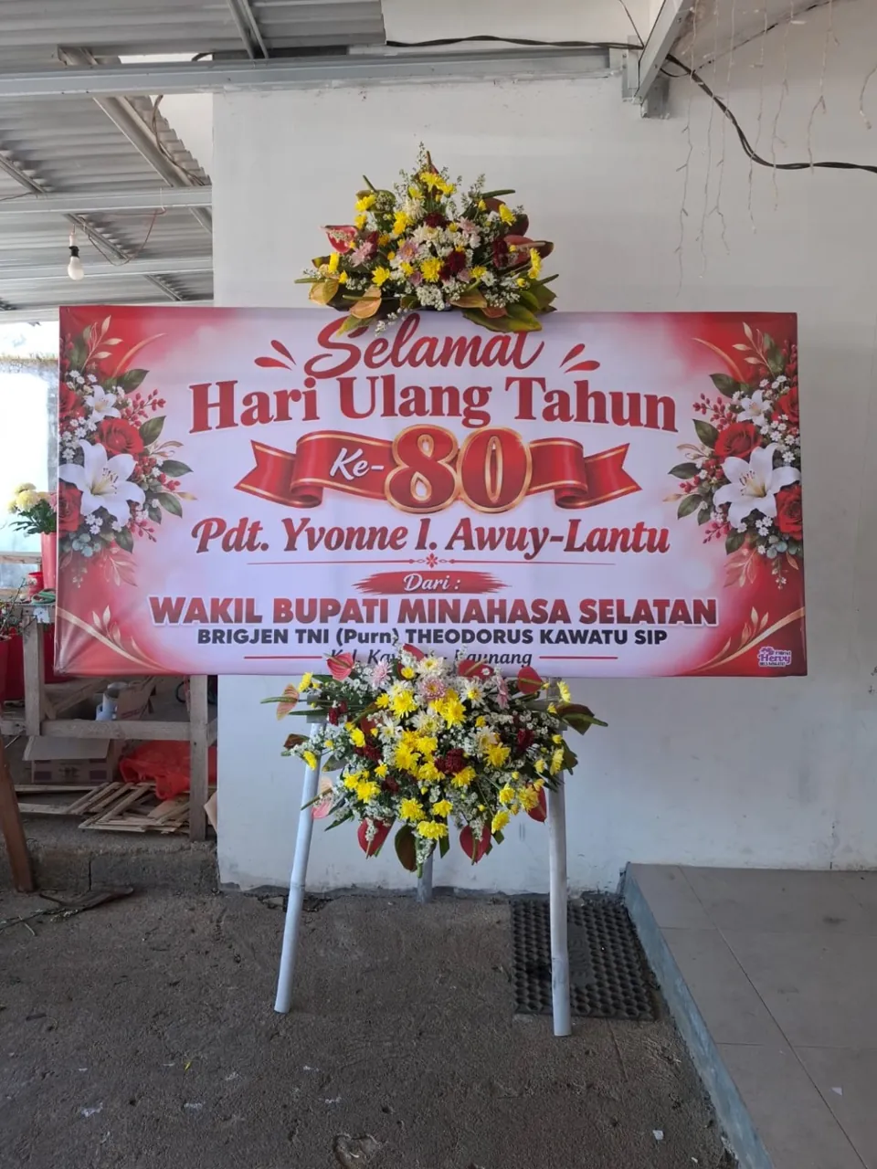 Papan Ulang Tahun Merah Putih